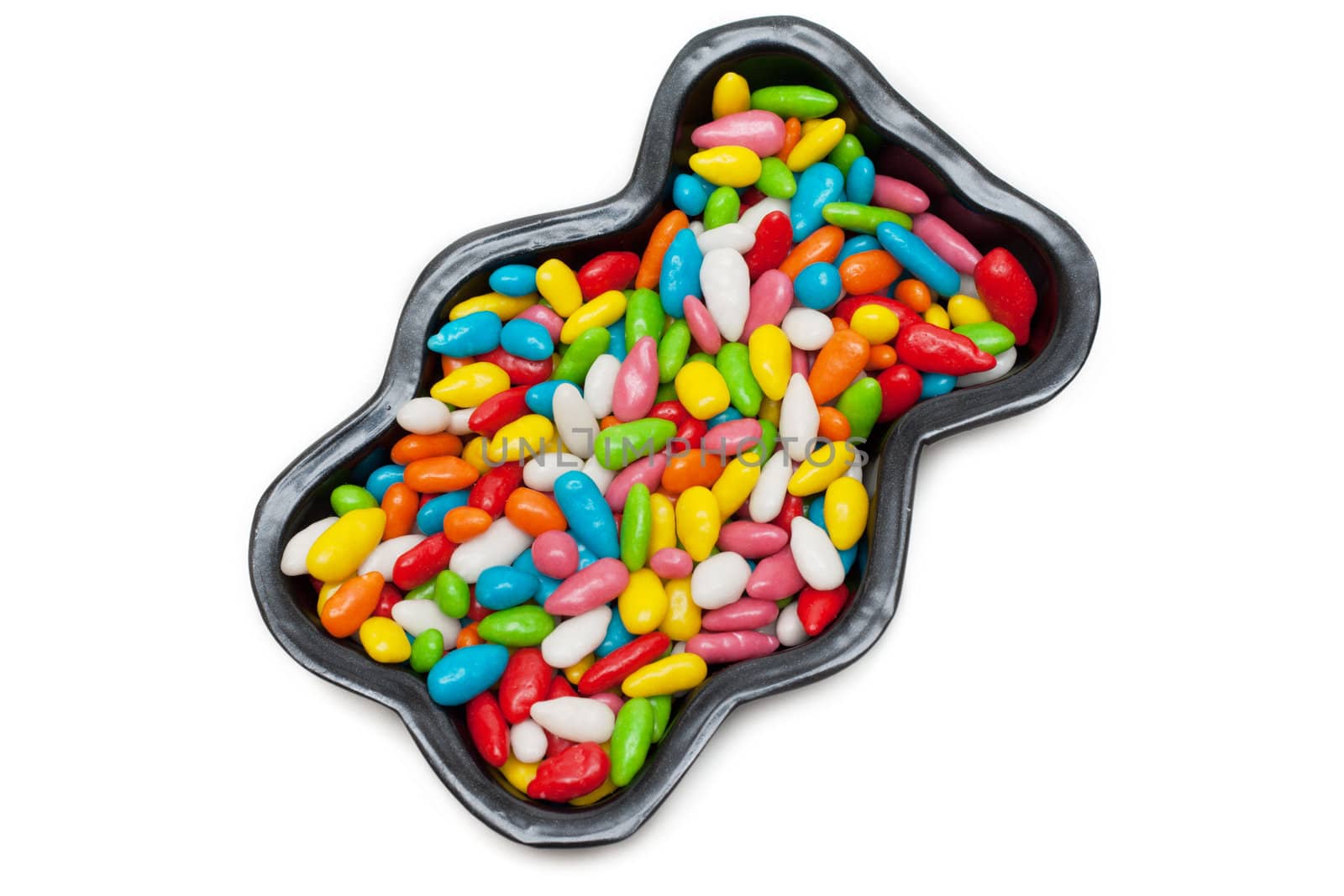 Sweetmeats in colour glaze fallen asleep in form