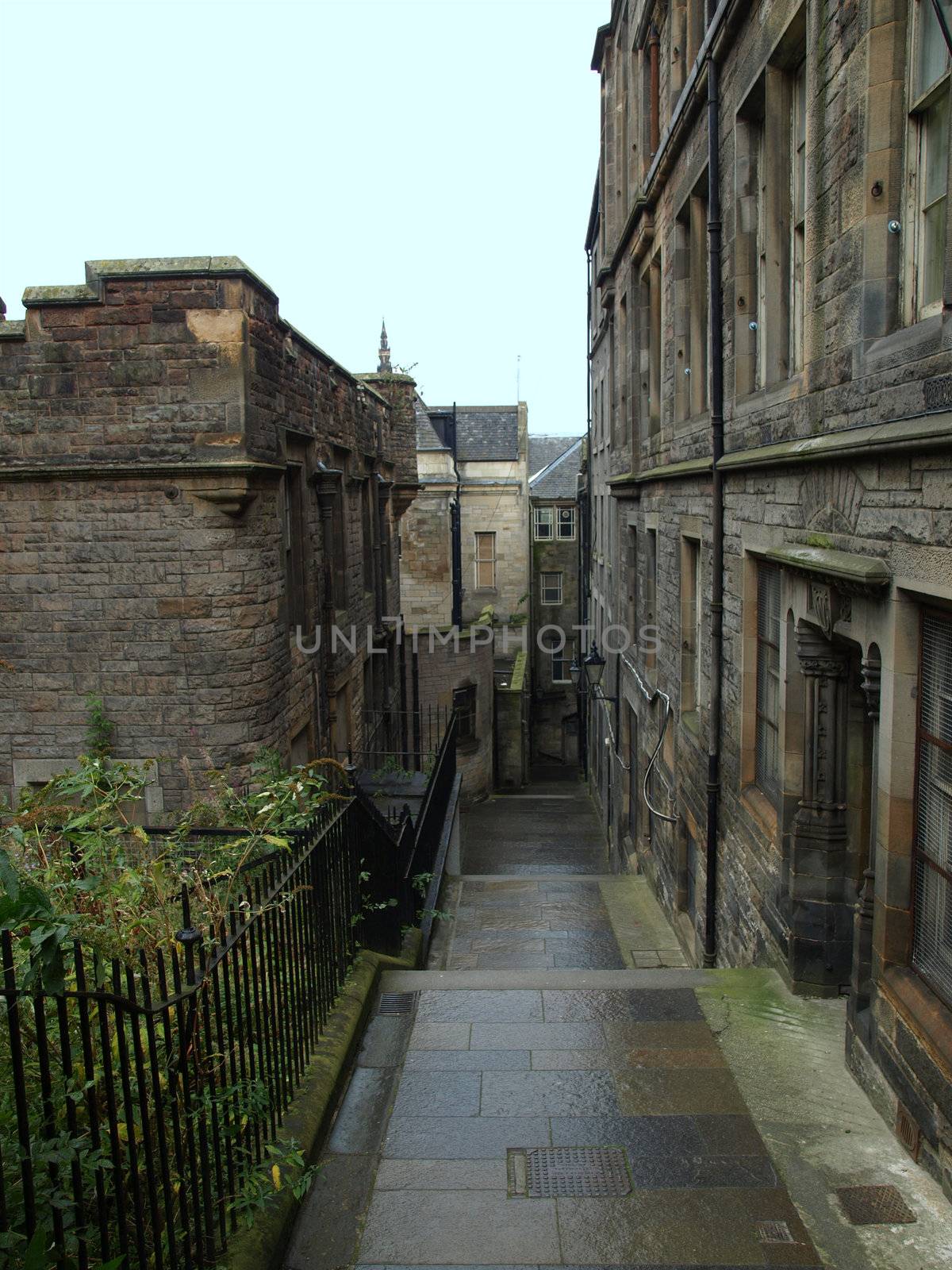 View of the city of Edinburgh in Scotland