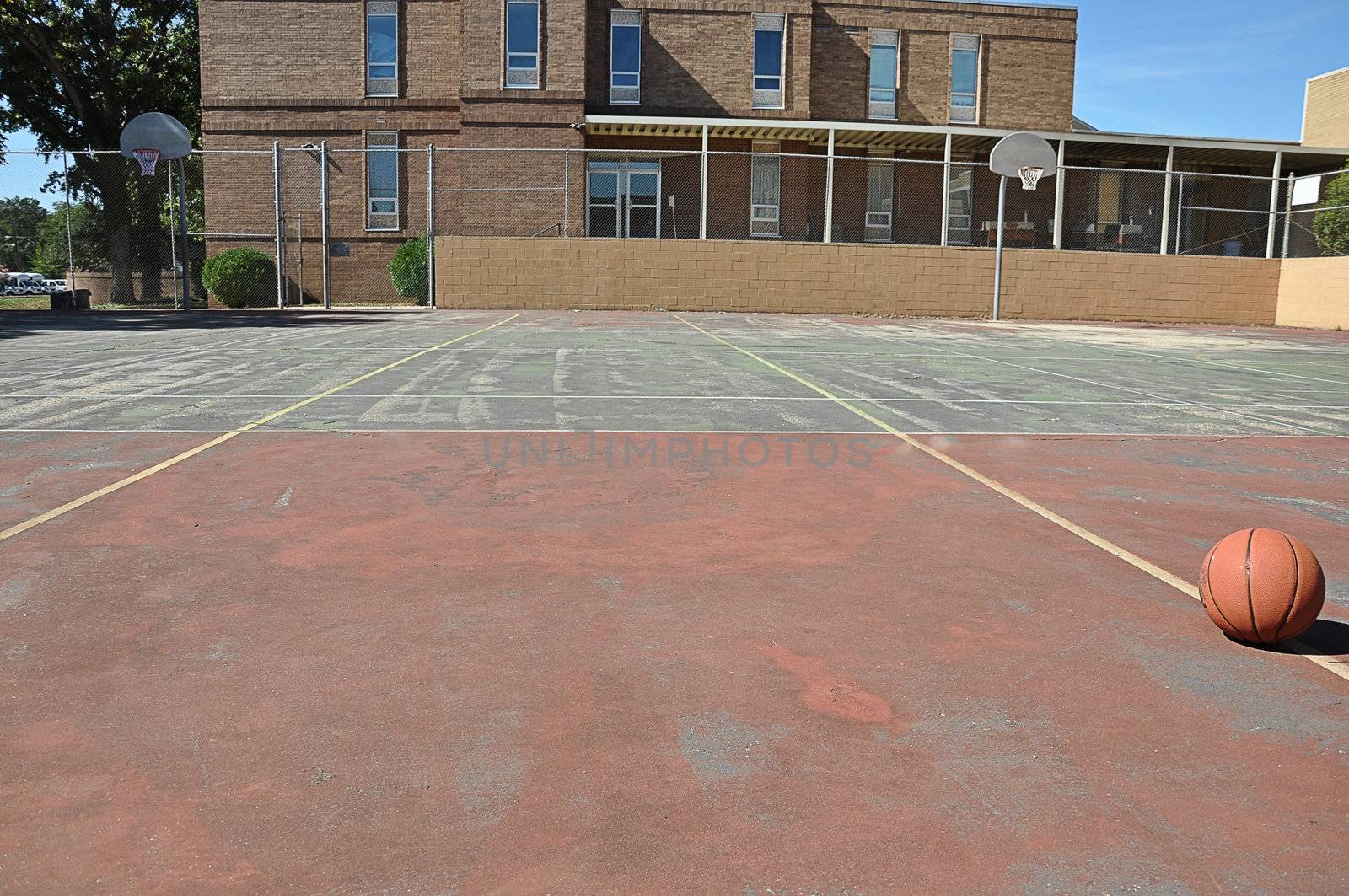 Outdoor Basketball Court by dehooks