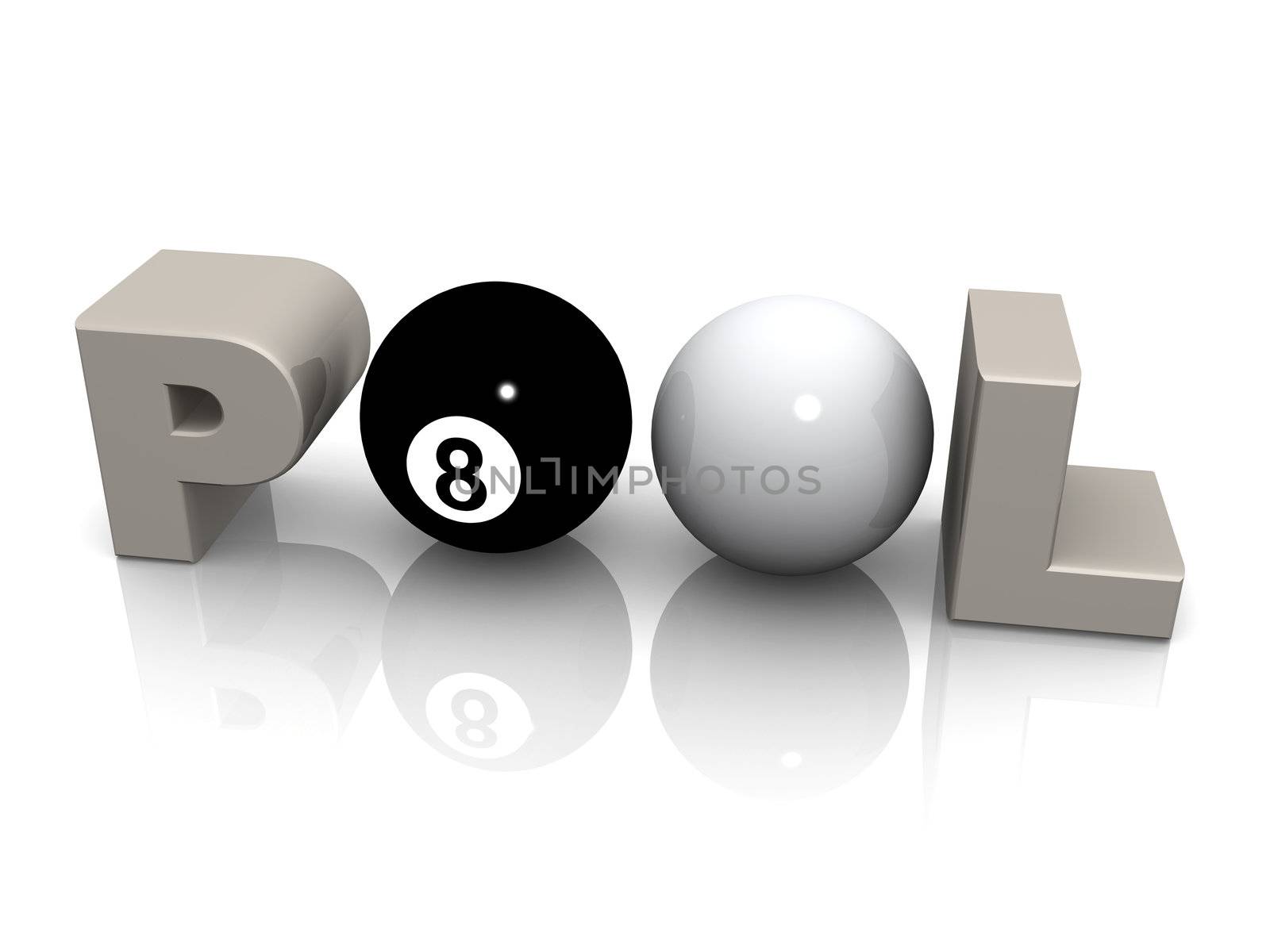 Computer Generated 3D Image - Pool .