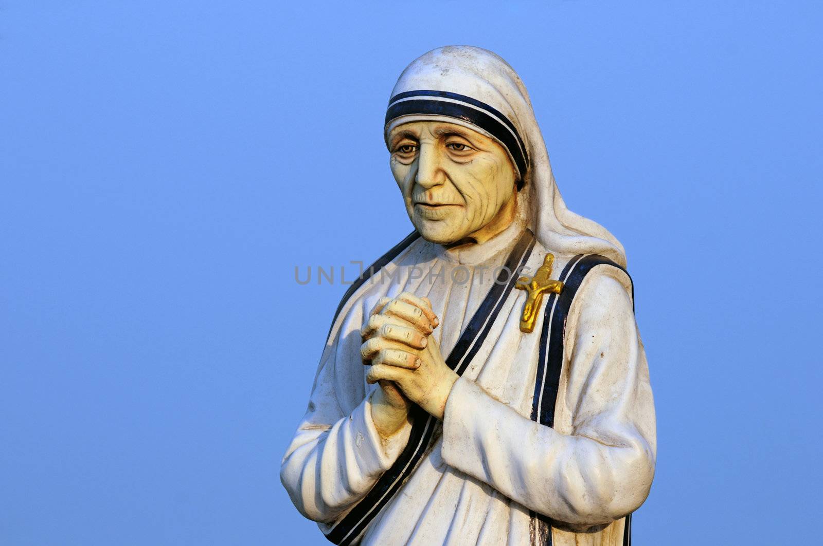 Statue of a holy nun at a local church