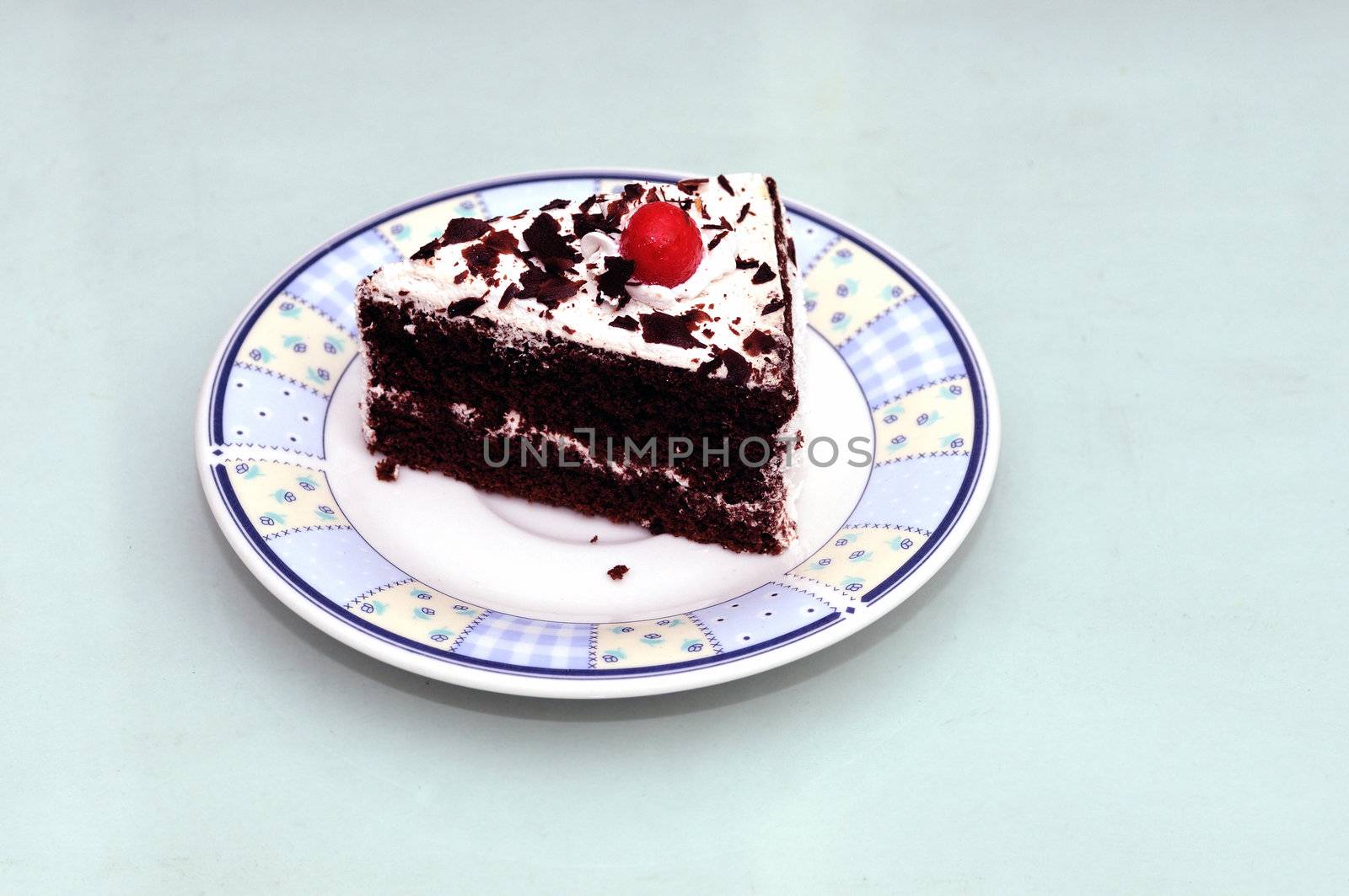 A Piece of Cake isolated on a light back ground