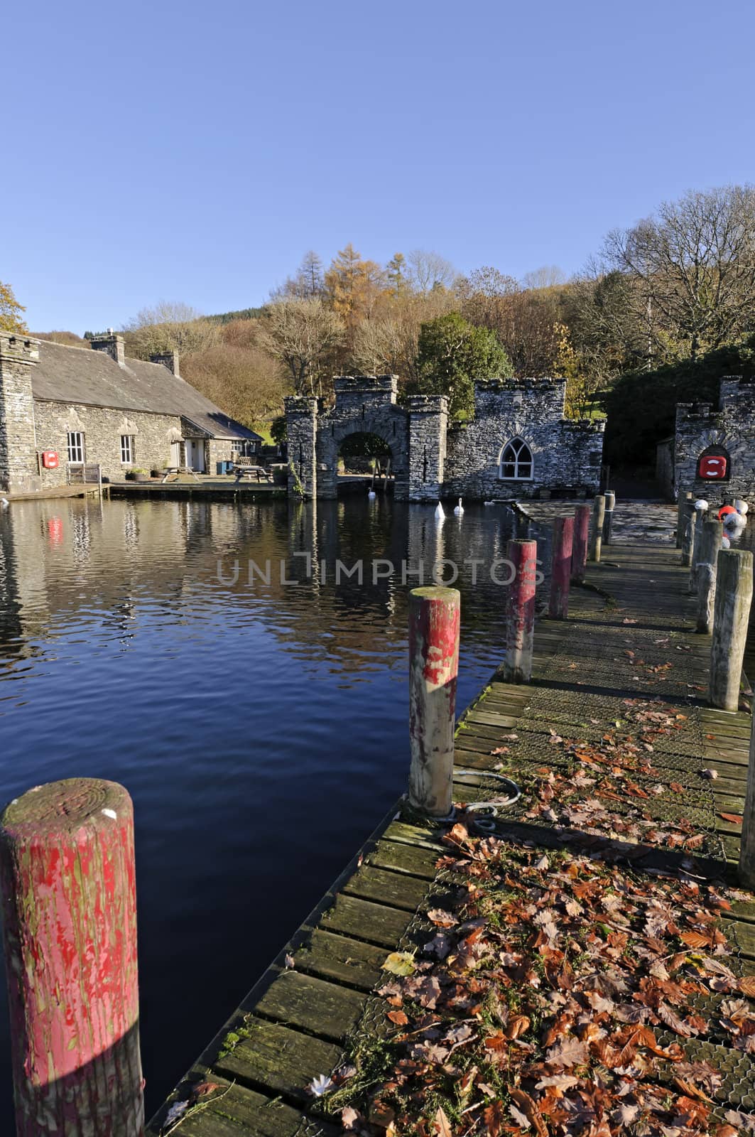 Lake Windermere in Lake District National Park Cumbria England