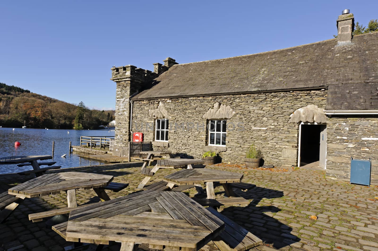 Lake Windermere in Lake District National Park Cumbria England
