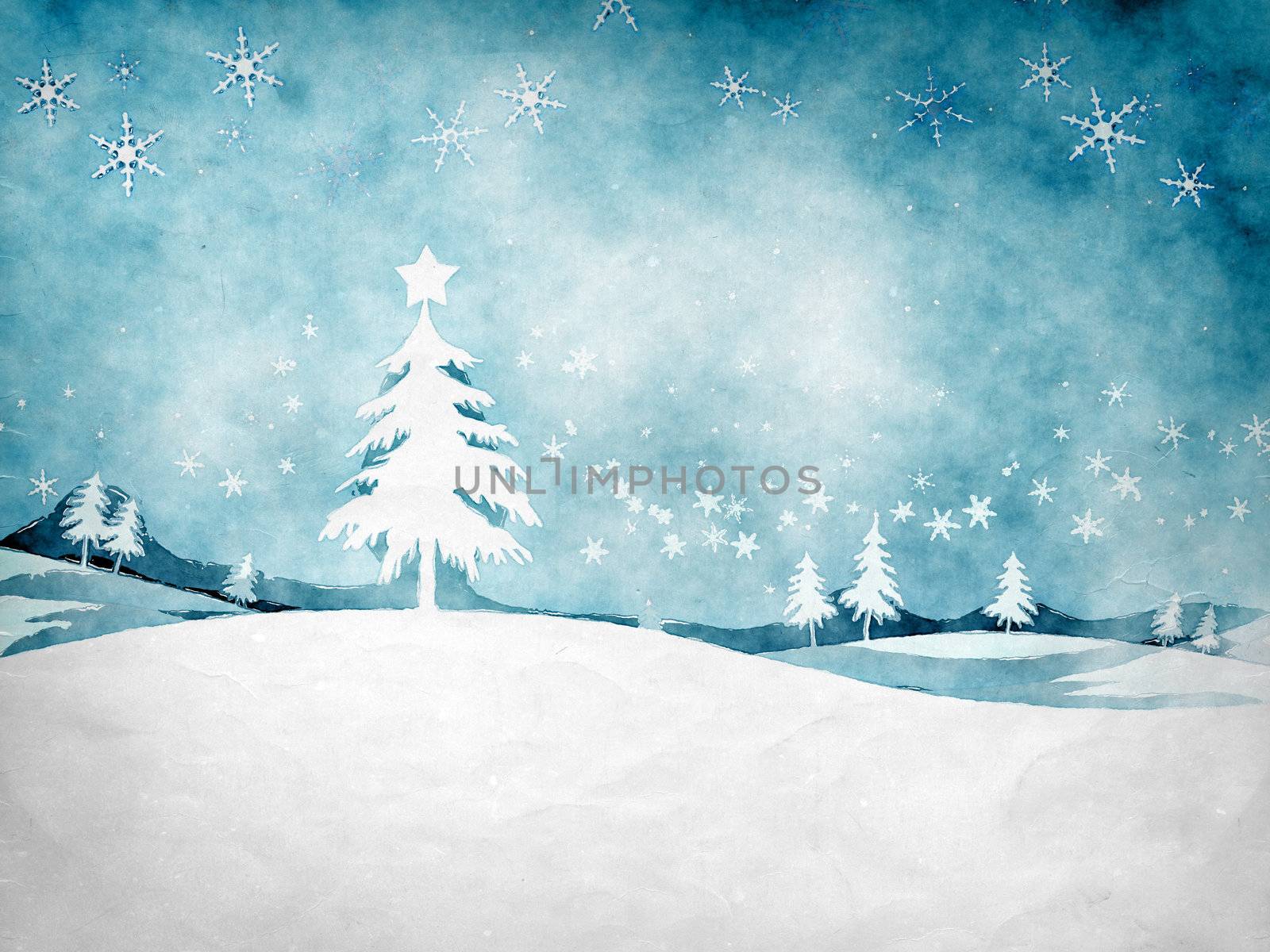 An image of a nice grunge christmas background