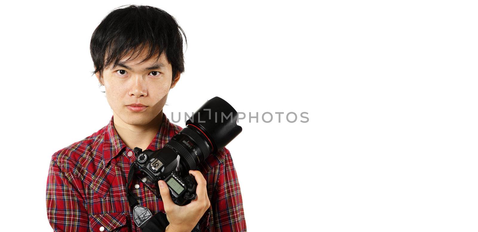 photographer with copyspace