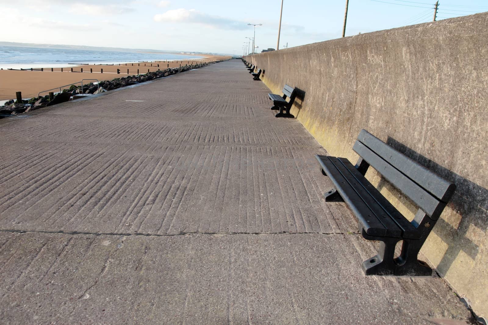 a seaside promenade in youghal county cork ireland