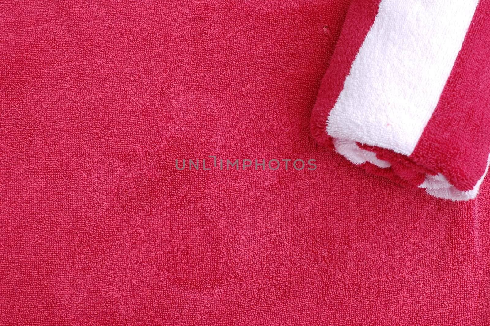 Red and white Towel Background