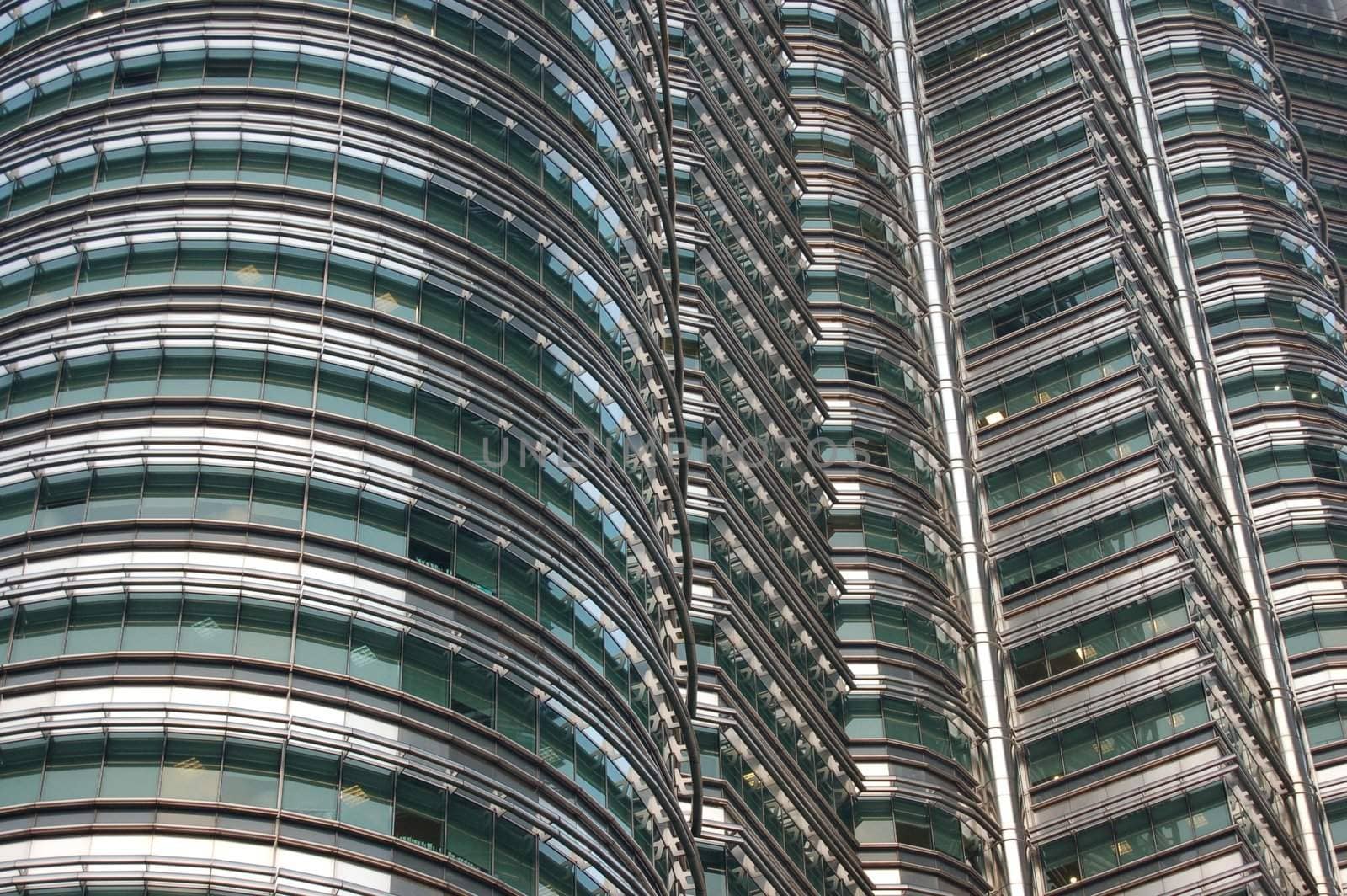 Twin Towers - Kuala Lumpur Petronas Towers - detail