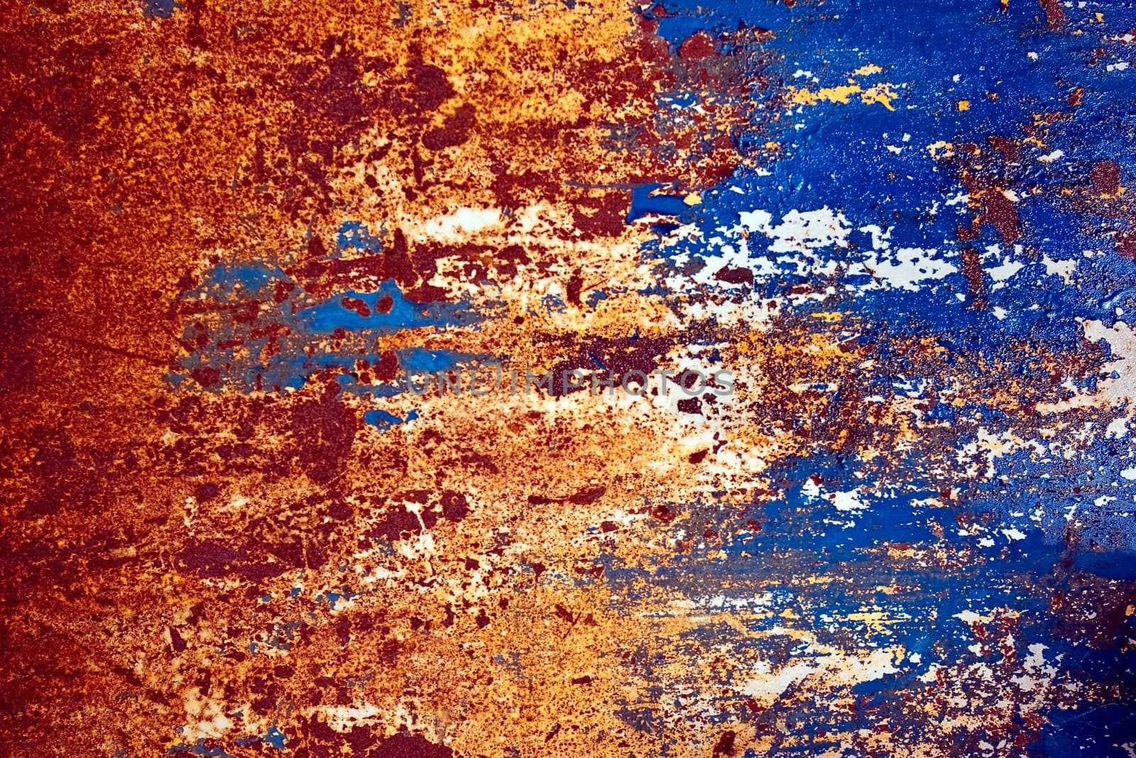 grunge paint on metal background