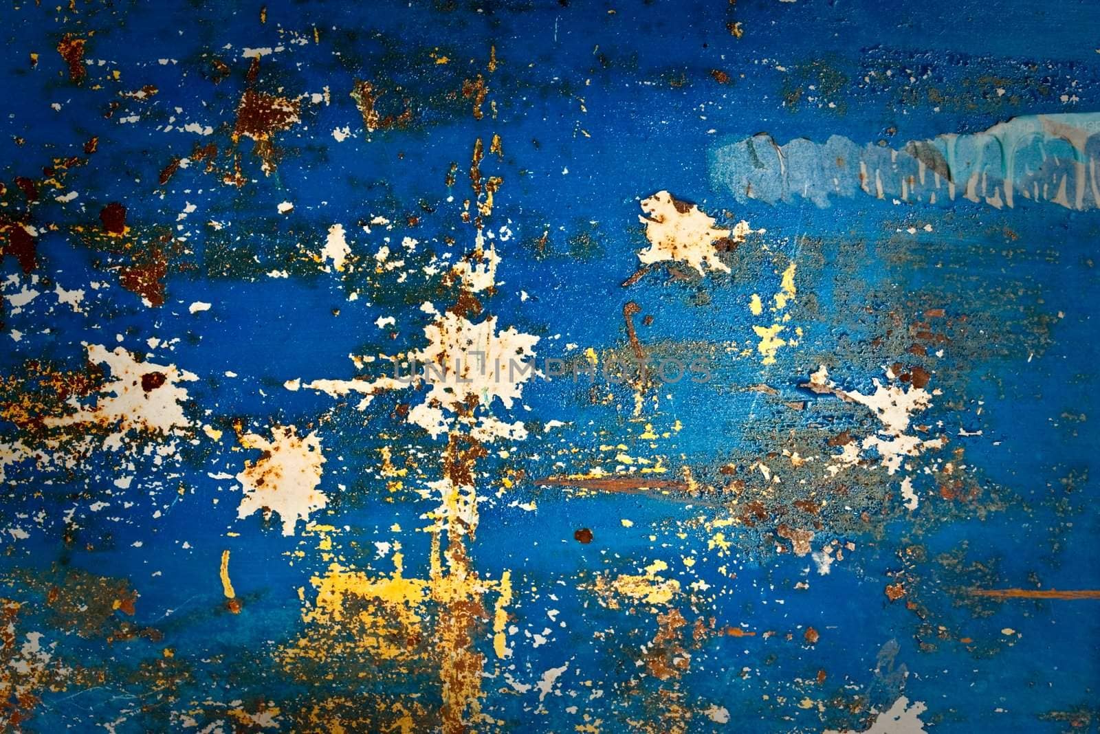 grunge paint on metal background