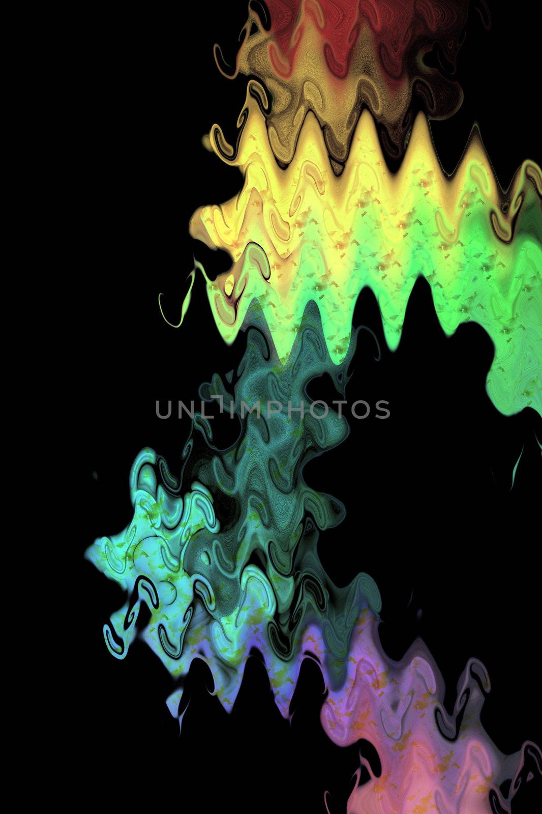 spectrum background with rainbow effects running through 