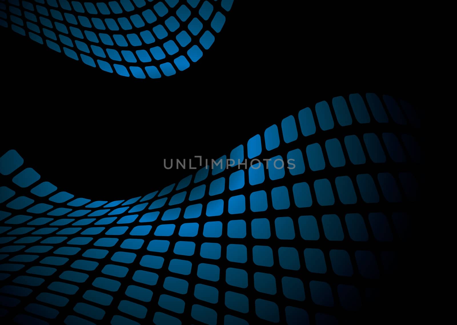 Blue and black abstract background pattern with copy space