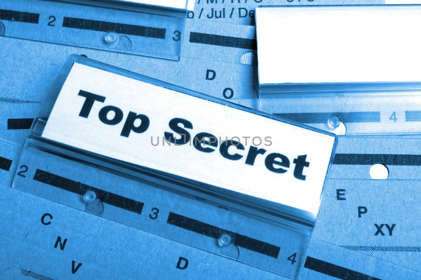 top secret folder or file in a business office