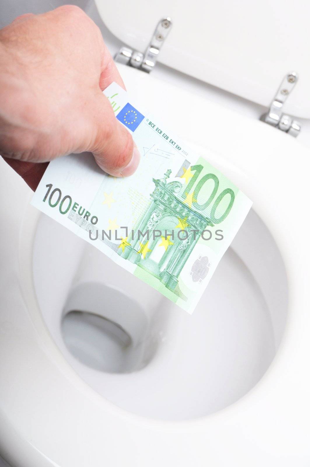 money and toilet by gunnar3000