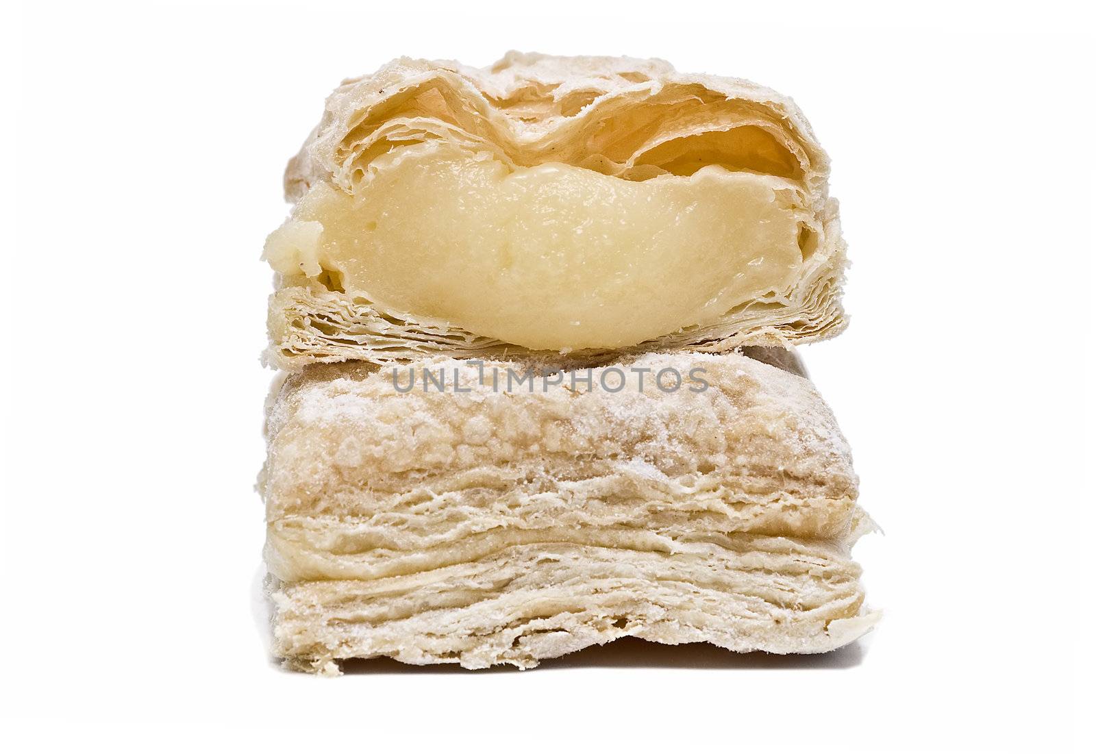 Cakes isolated on a white background.