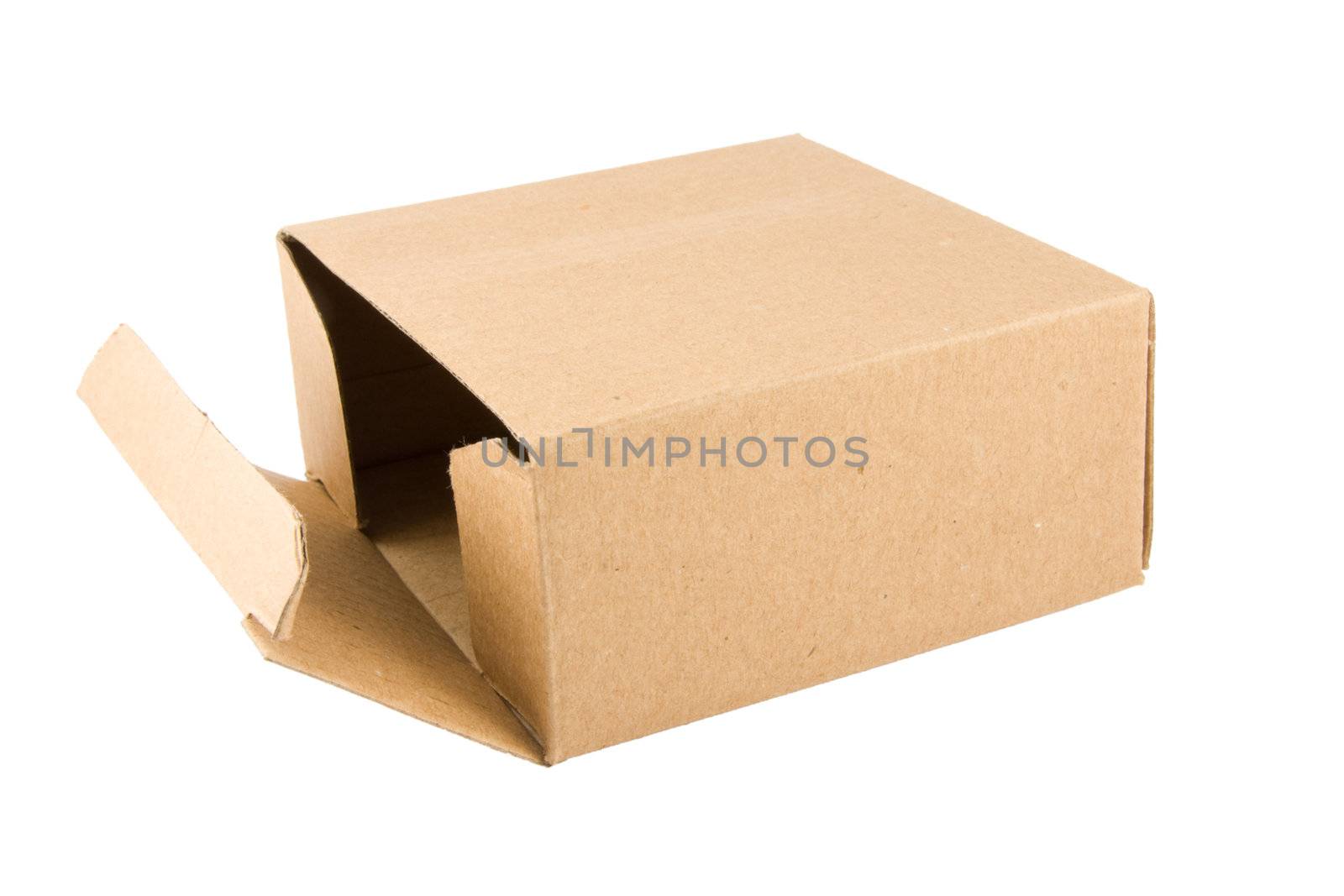 Cardboard Box isolated on a white background