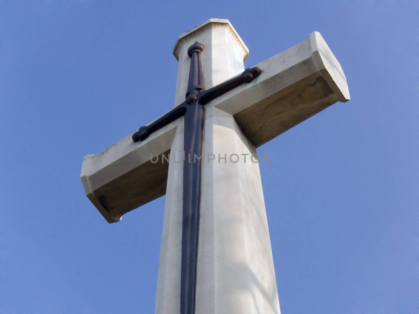 Cross on a military cemetary