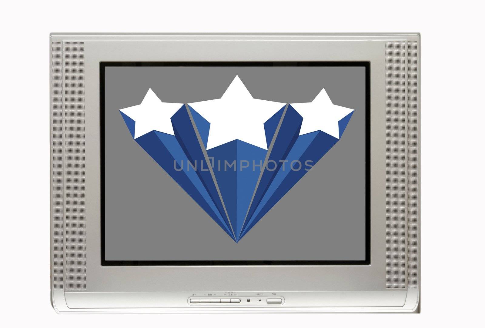 Blank TV with Star banner by sacatani