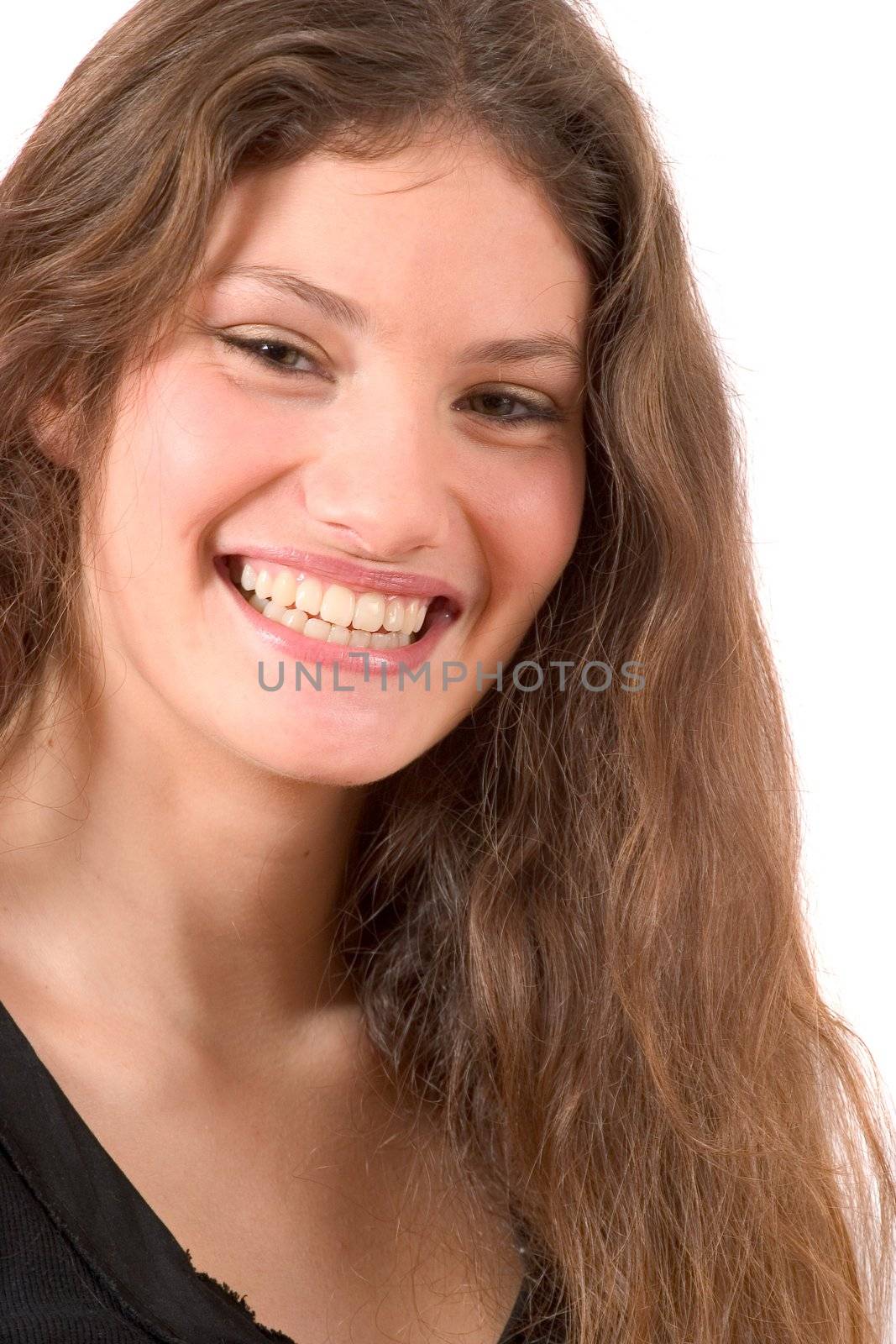 Beautiful young woman with a gorgeous smile