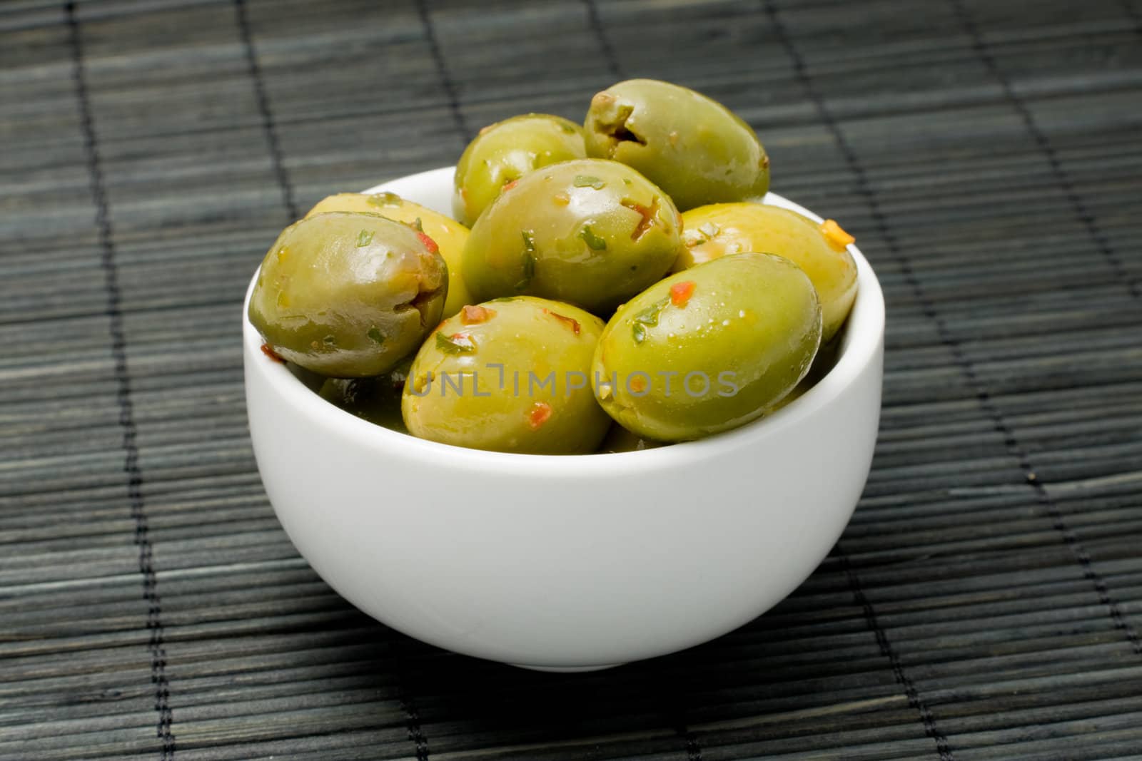 Olives in a bowl