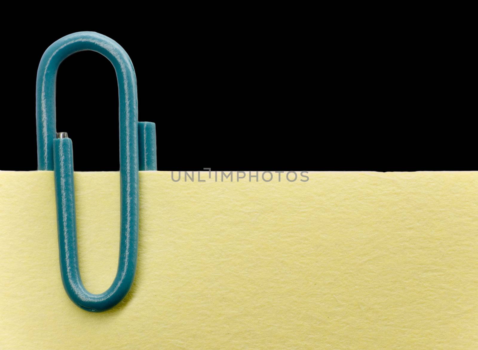 Paperclip on a note