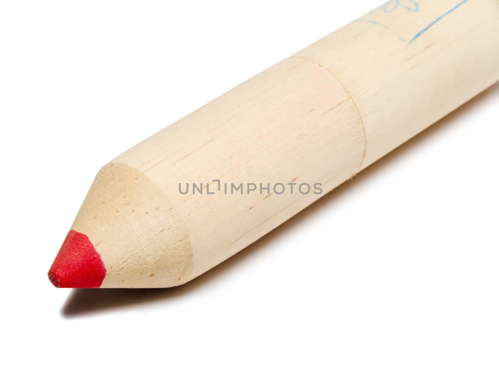 Closeup of a red pencil