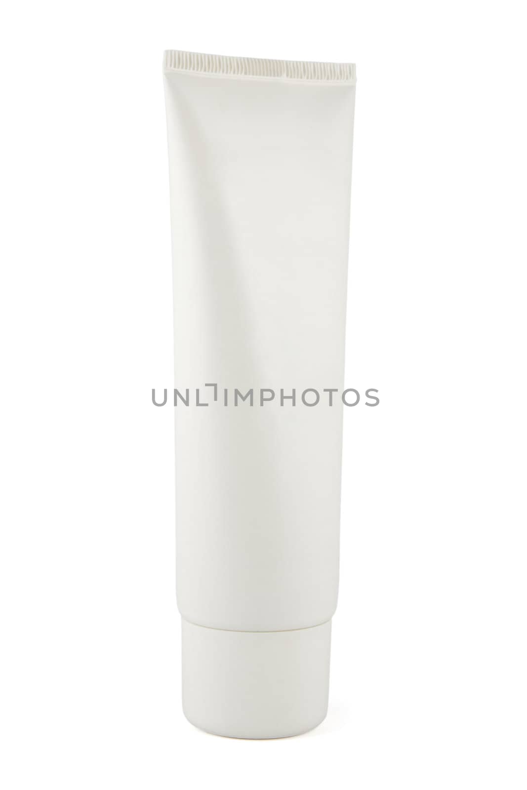 Standing White Tube with copy space by devulderj