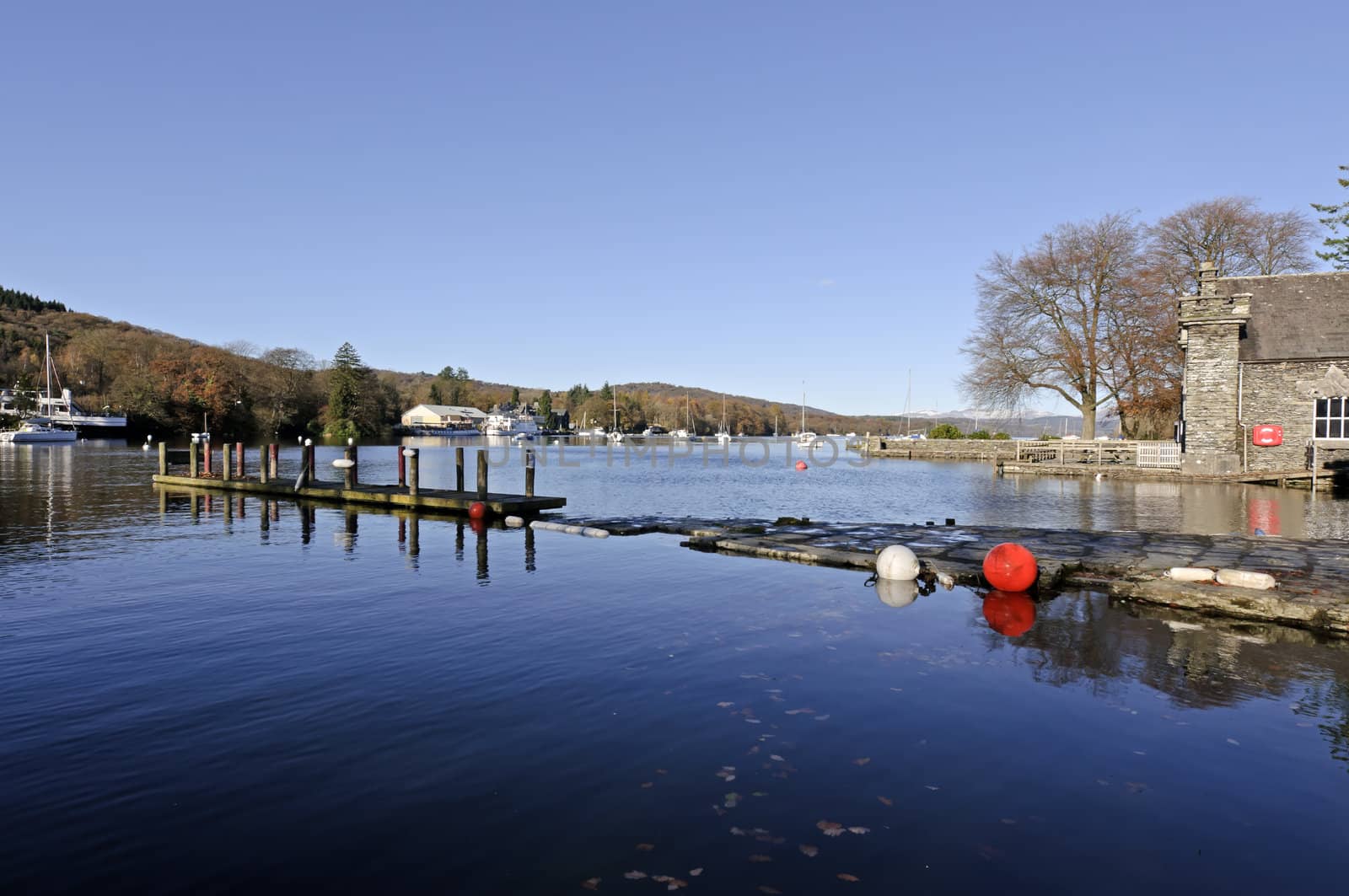 Lake Windermere in Lake District National Park Cumbria England
