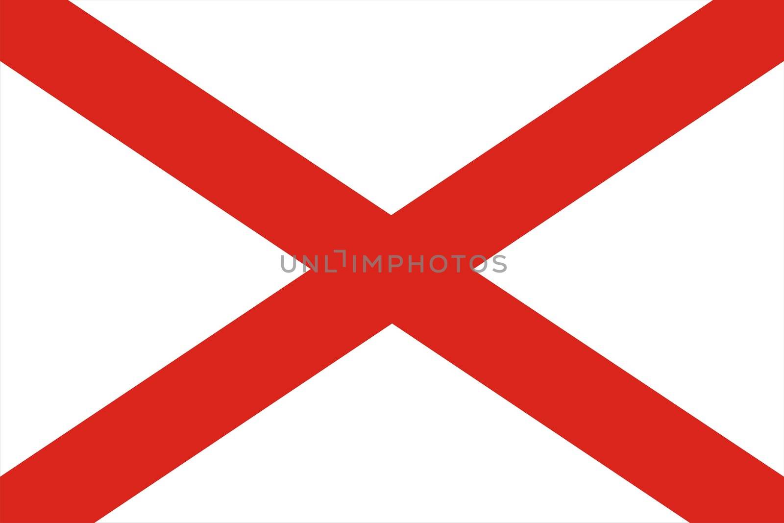 Very large 2d illustration of Alabama flag

