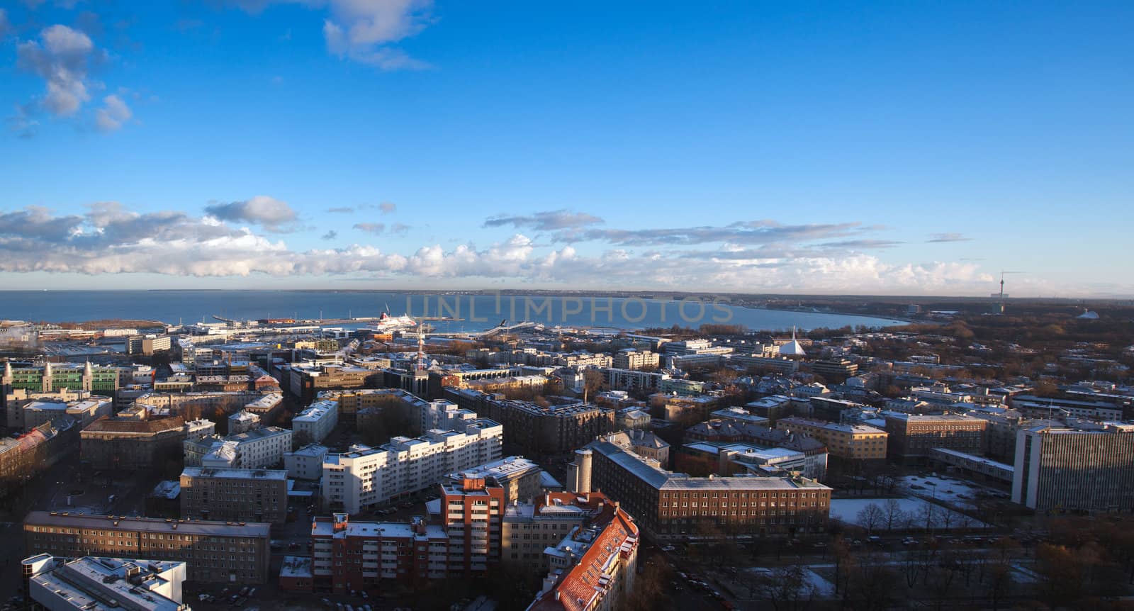 View over modern Tallinn by steheap