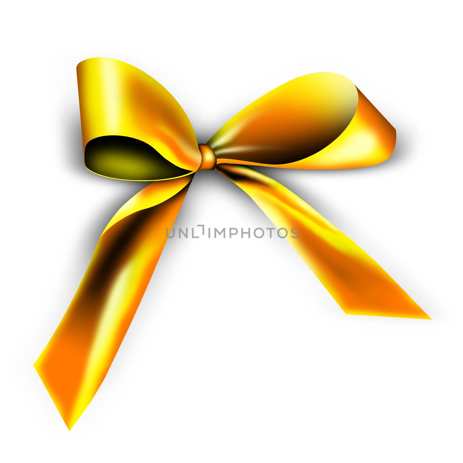 golden ribbon for a gift by photochecker