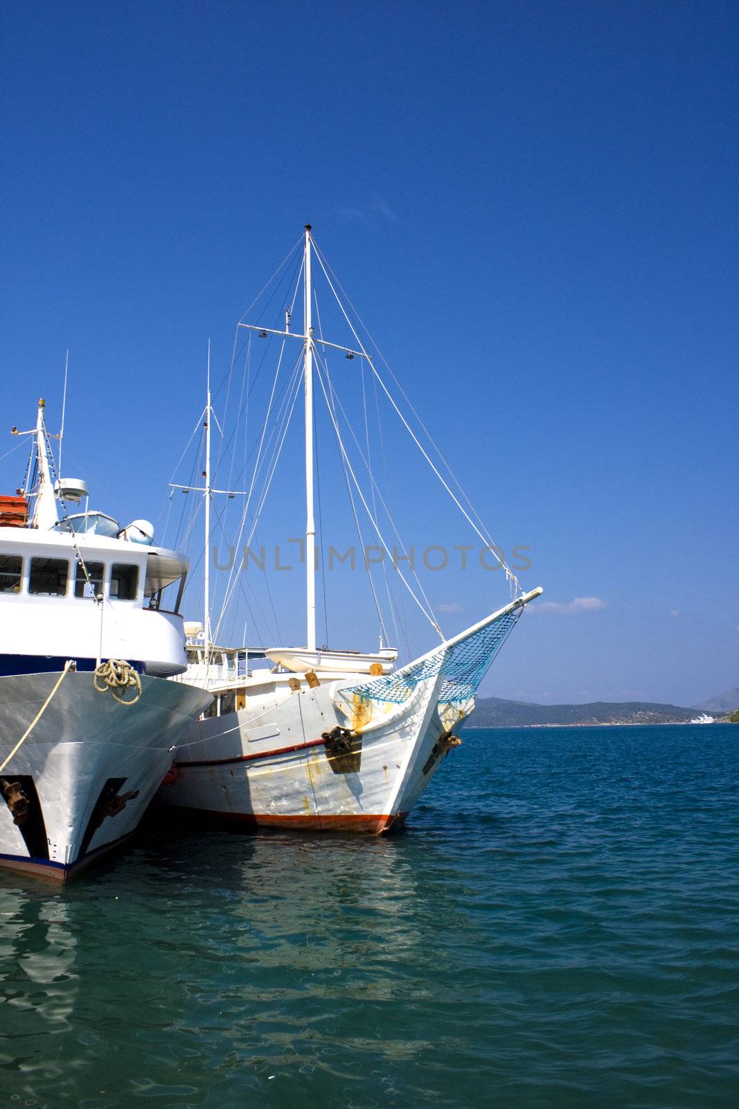 Boats at Poros Island, Greece by shariffc