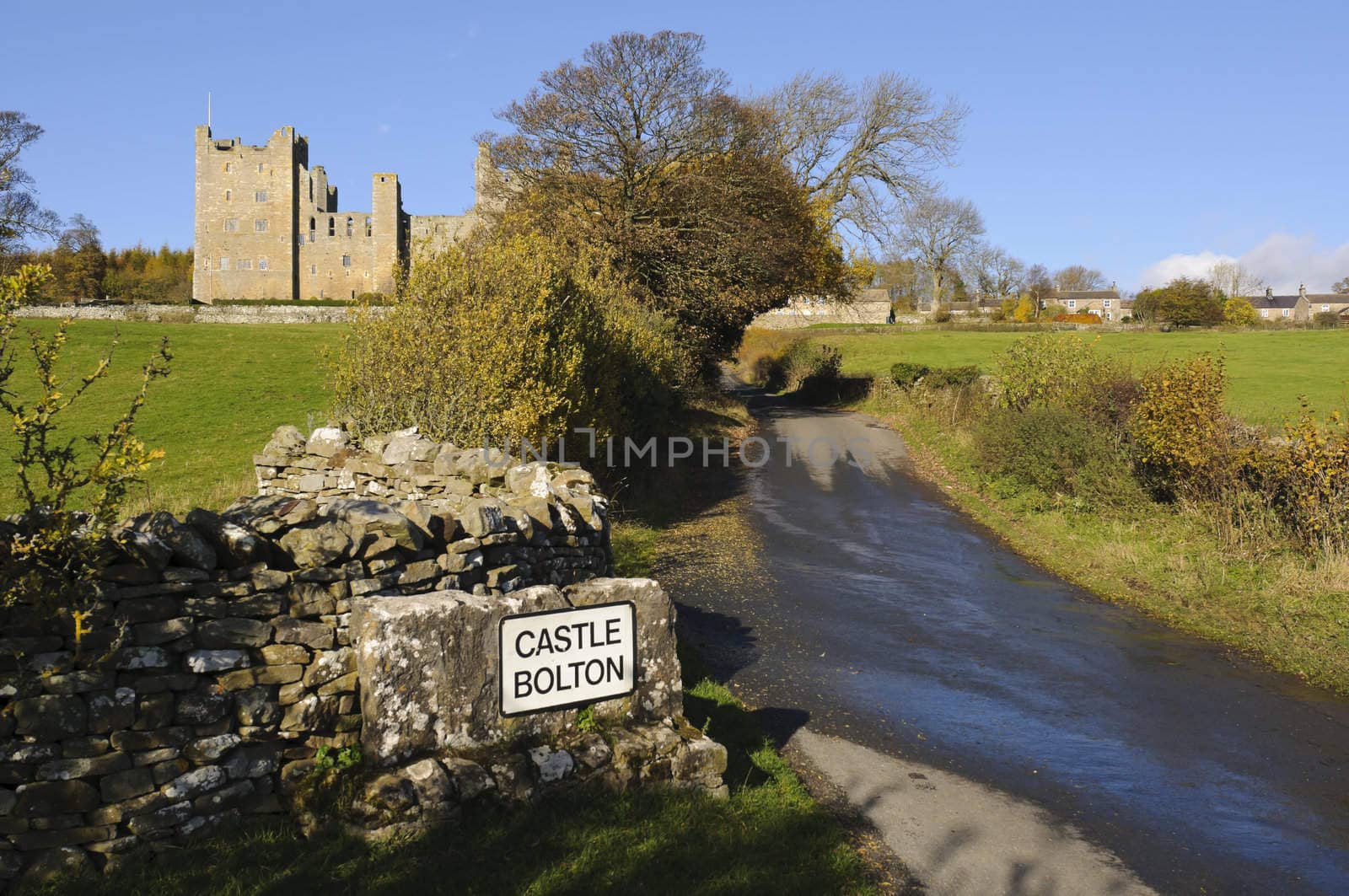 Castle Bolton built in 1399AD Wensleydale Yorkshire Dales UK