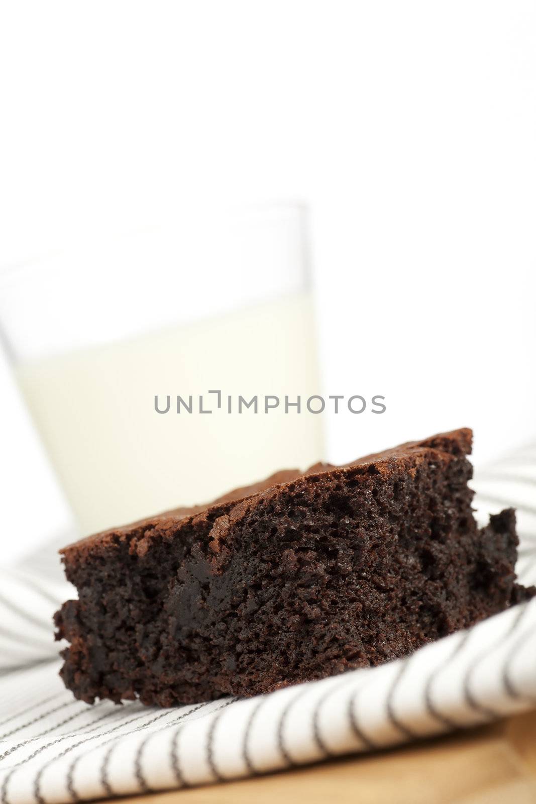 Tempting chocolate brownie treat, moist and delicious.