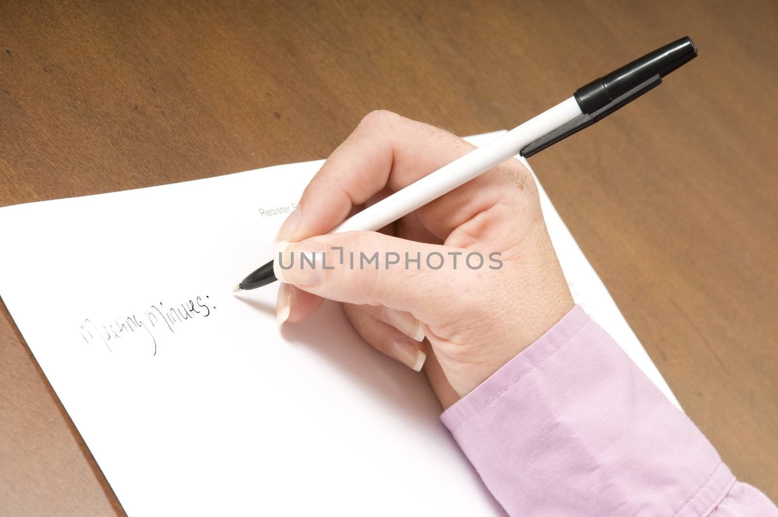 Writing a list by PDImages