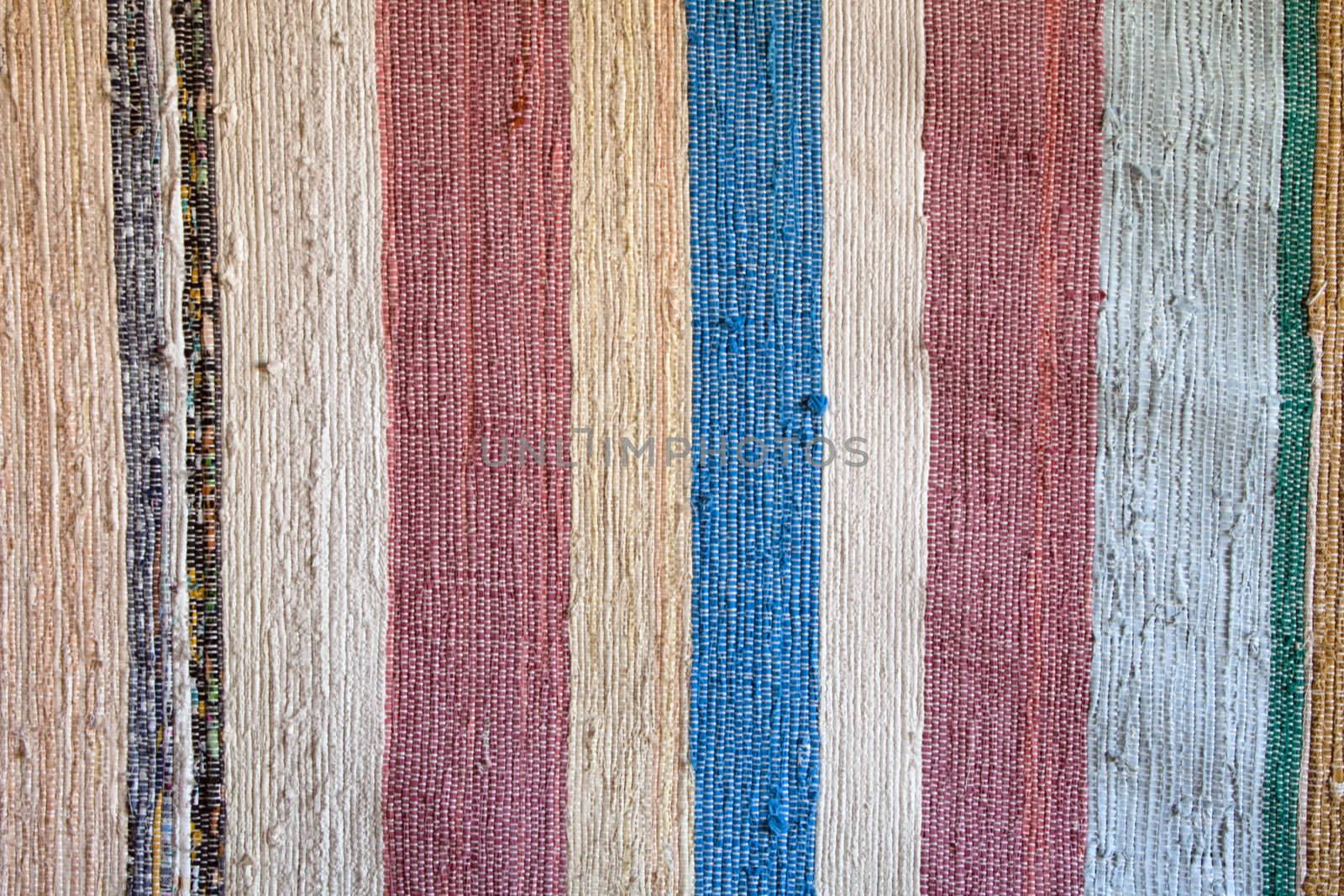 Spanish striped colorful rug