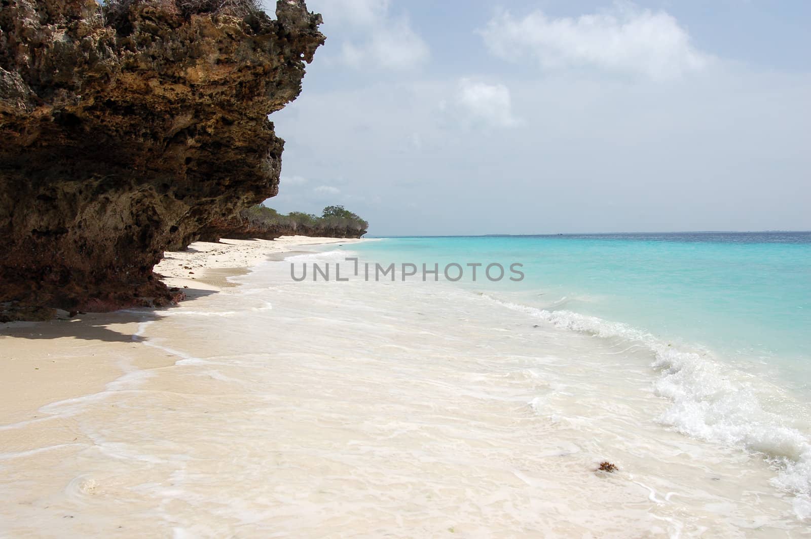 Blue sea in Zanzibar, Tanzania