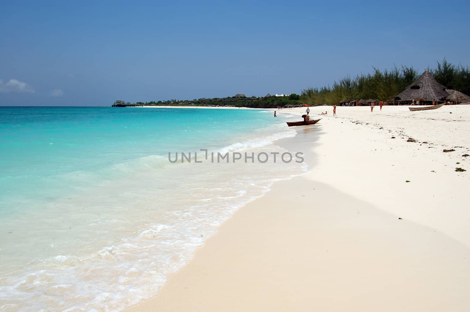Blue sea in Zanzibar, Tanzania