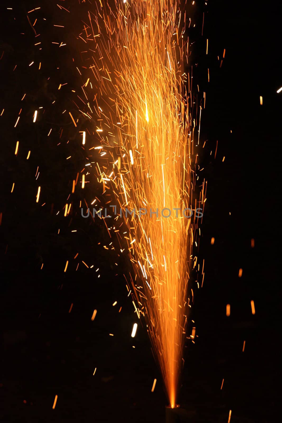 burning firecracker on New Year's Eve 