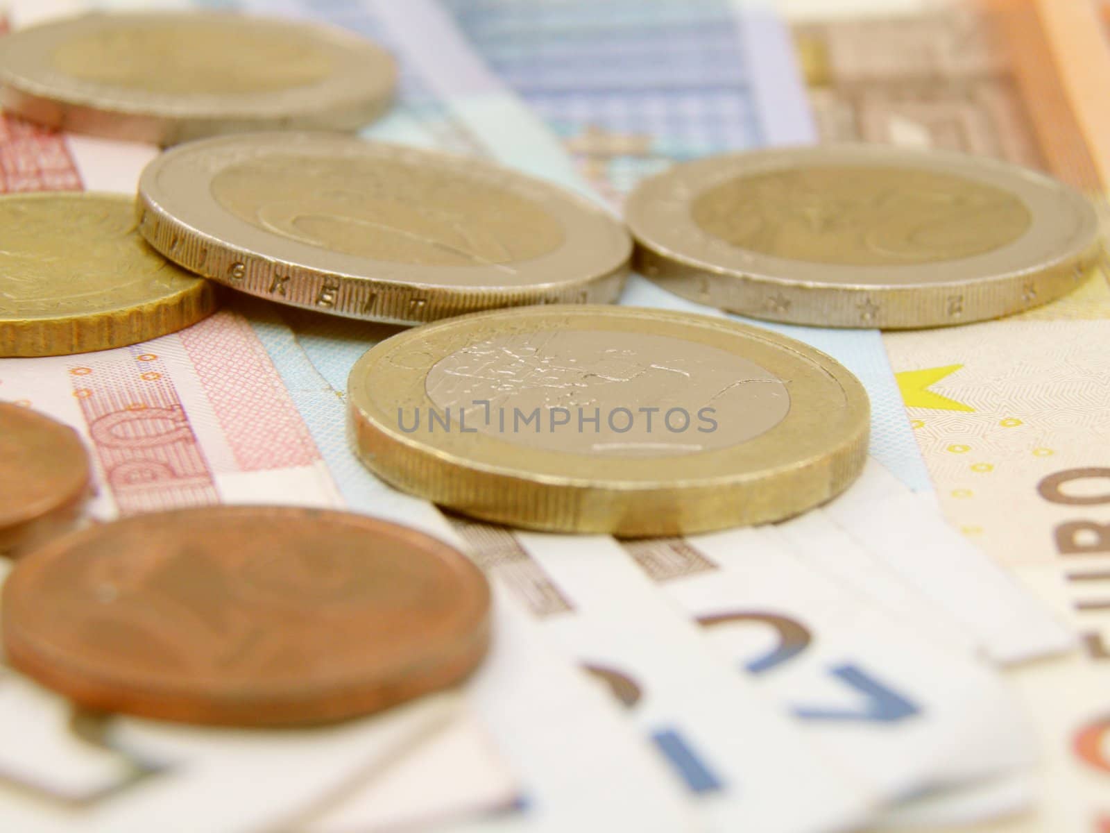 Euro currency - legal tender of the European Union - banknotes and coins