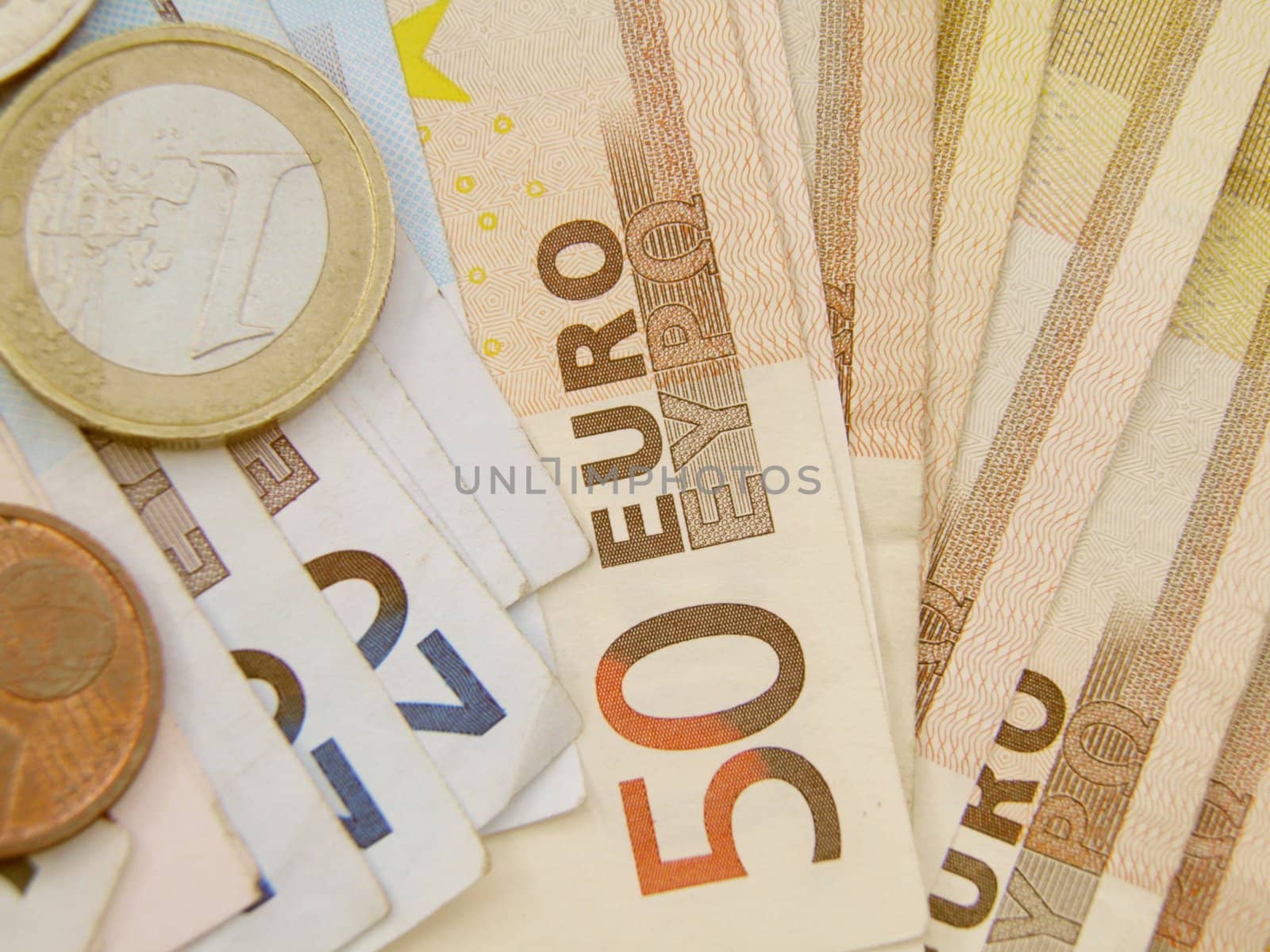 Euro currency - legal tender of the European Union - banknotes and coins