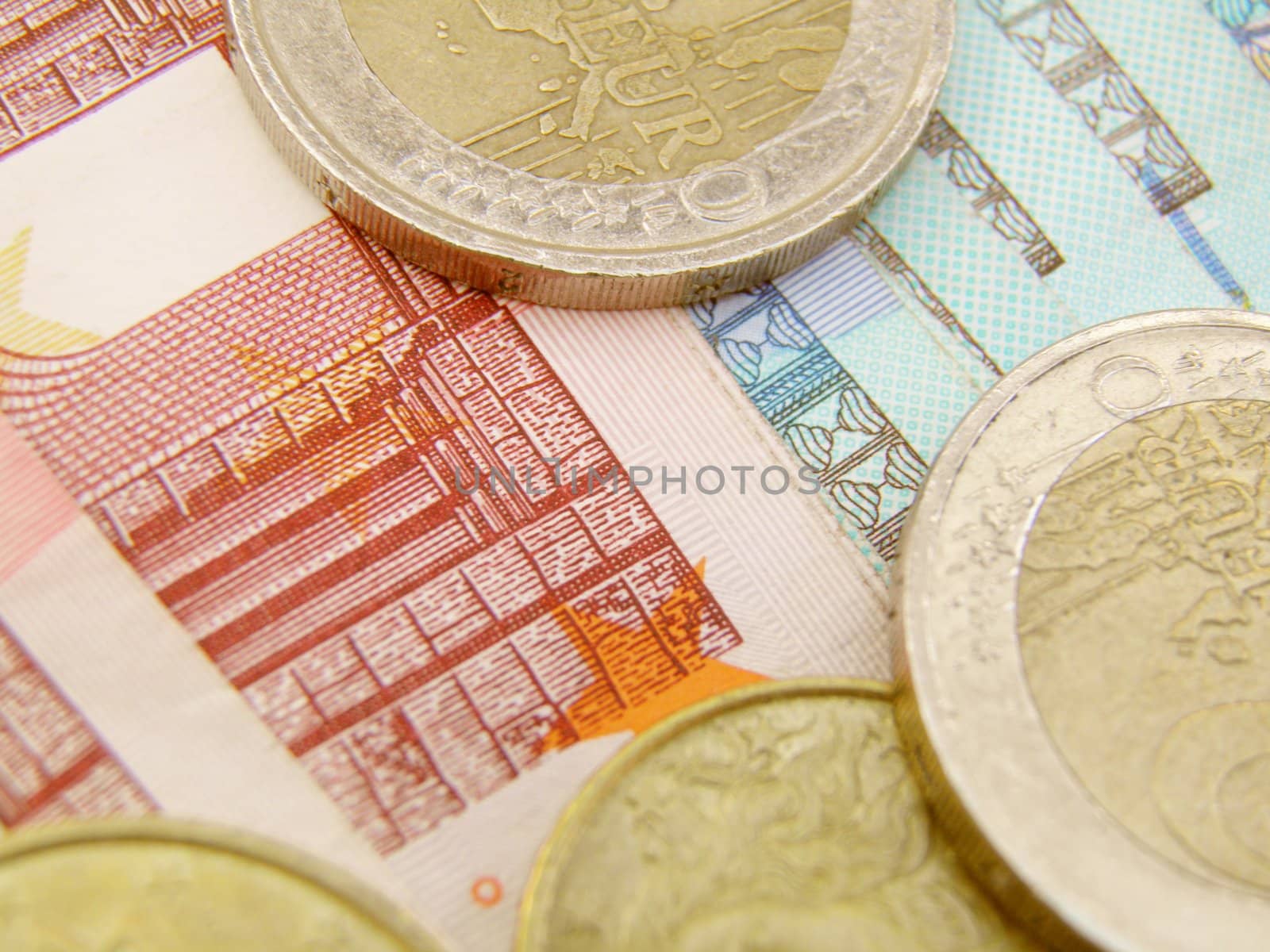 Euro currency - legal tender of the European Union - banknotes and coins