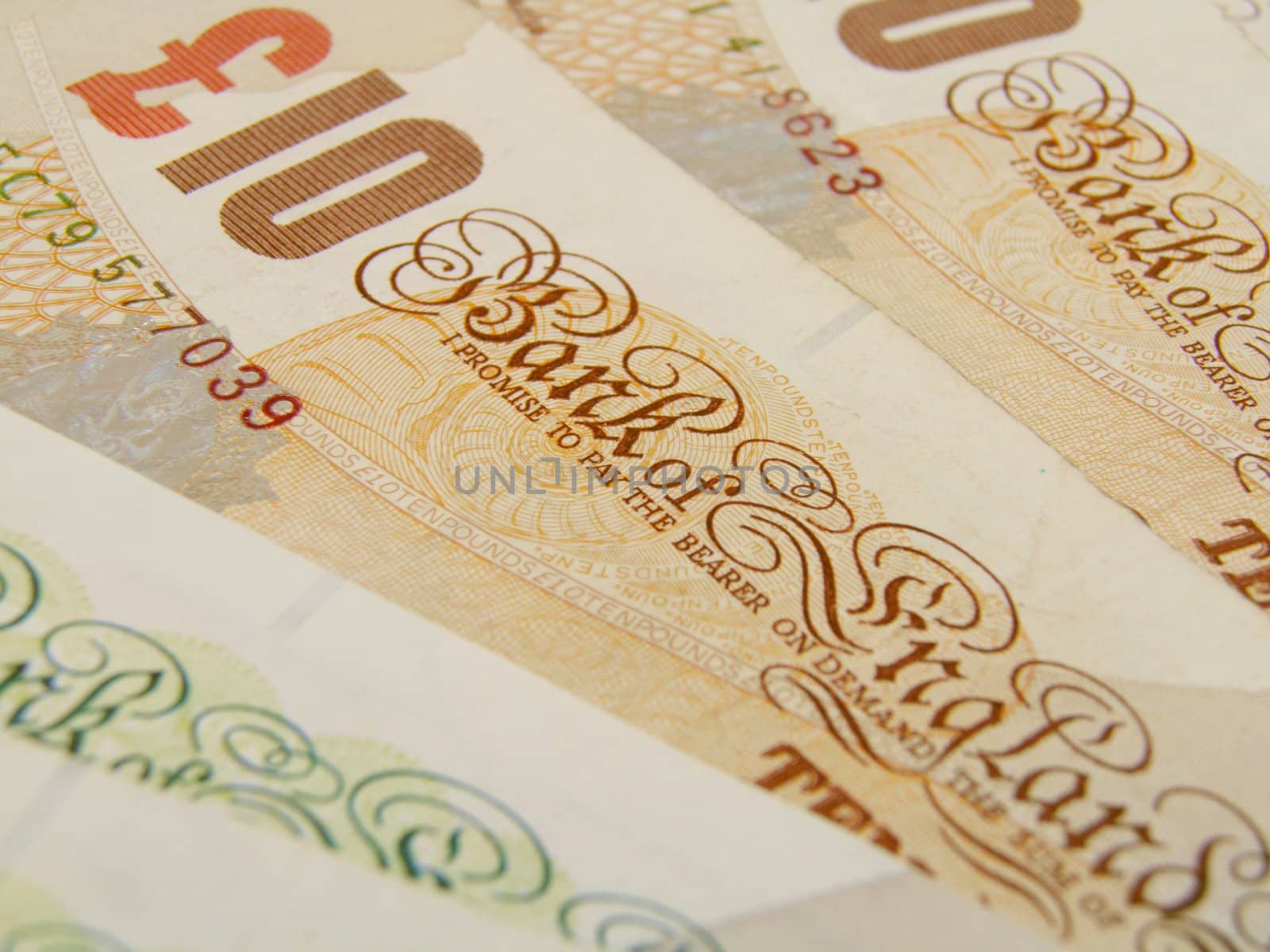 British Sterling pound currency - legal tender of the United Kingdom Union - banknotes and coins