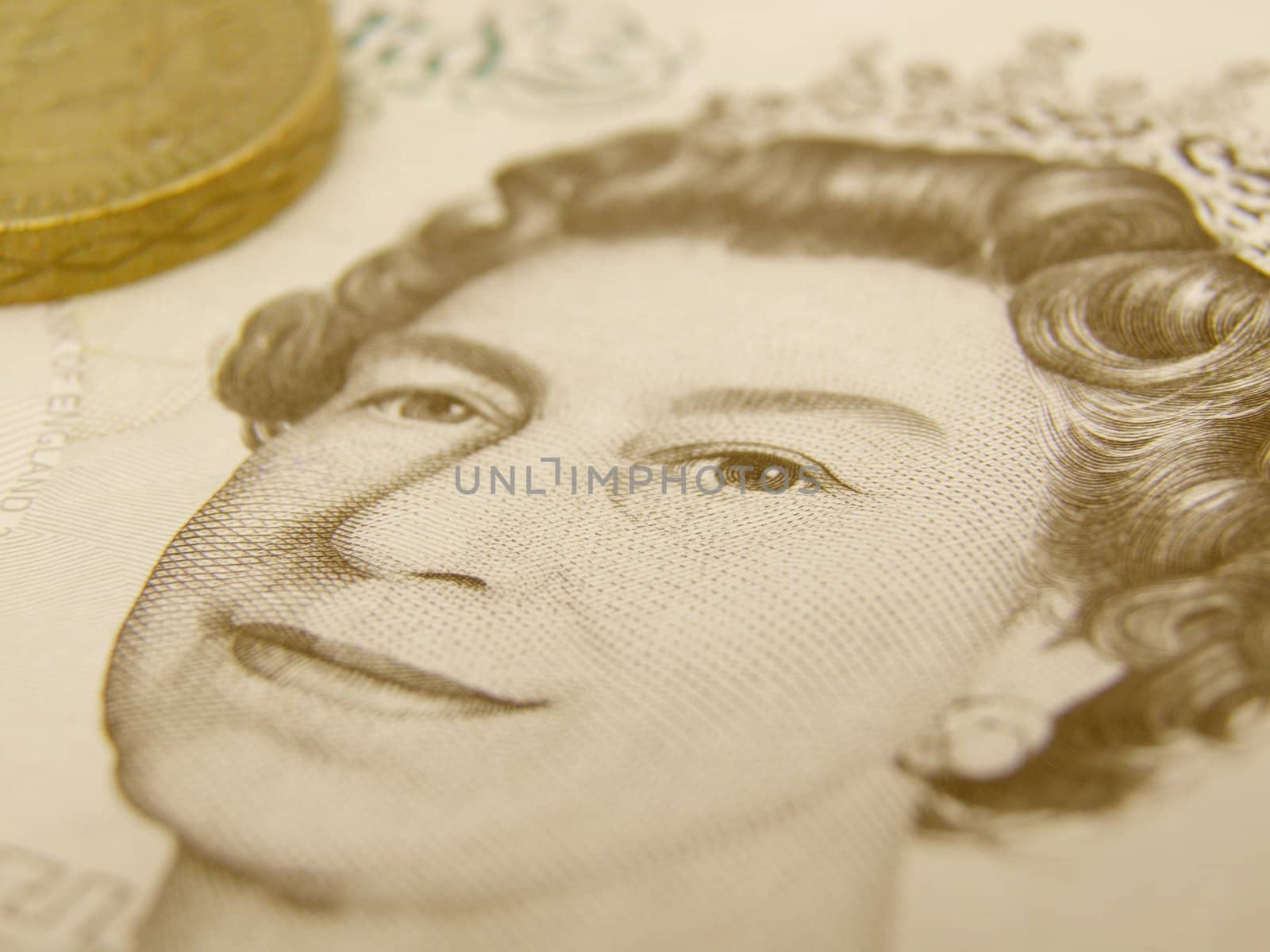 British Sterling pound currency - legal tender of the United Kingdom Union - banknotes and coins
