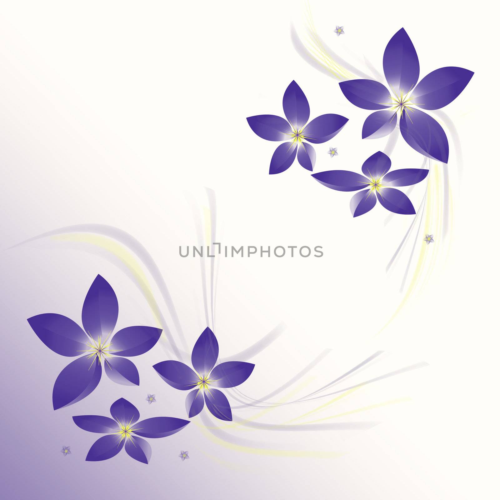 Abstract background from flower on a violet background