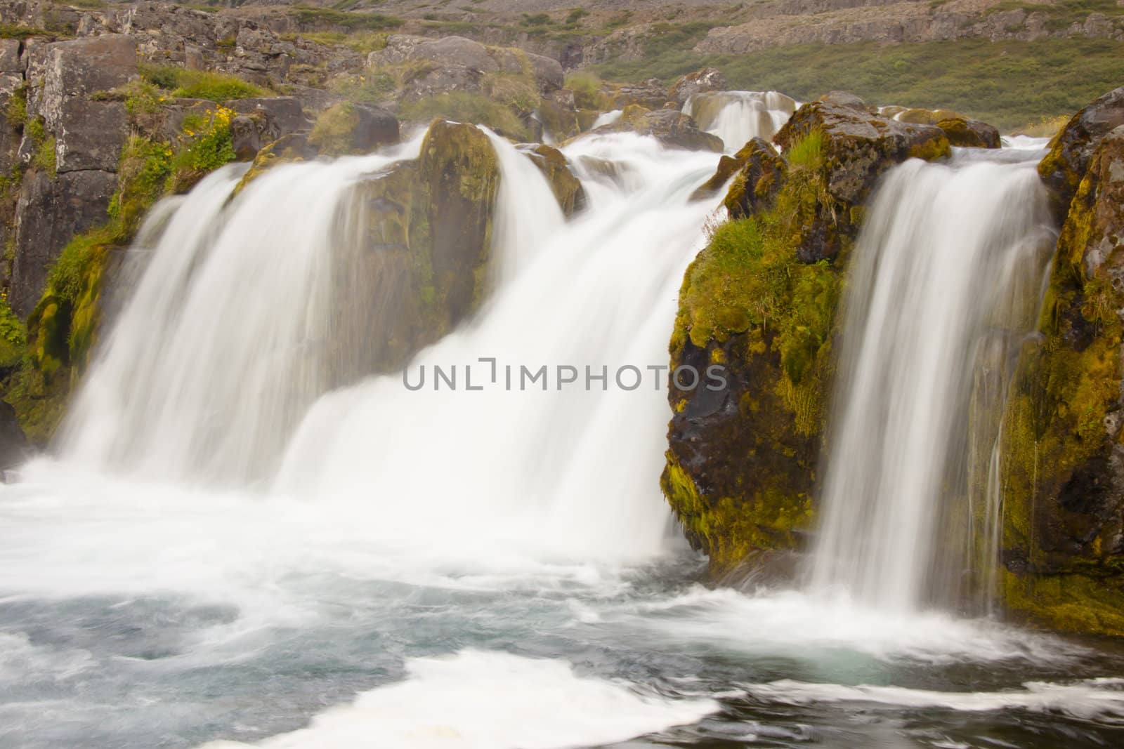 Part of Dynjandi waterfall - Iceland by parys
