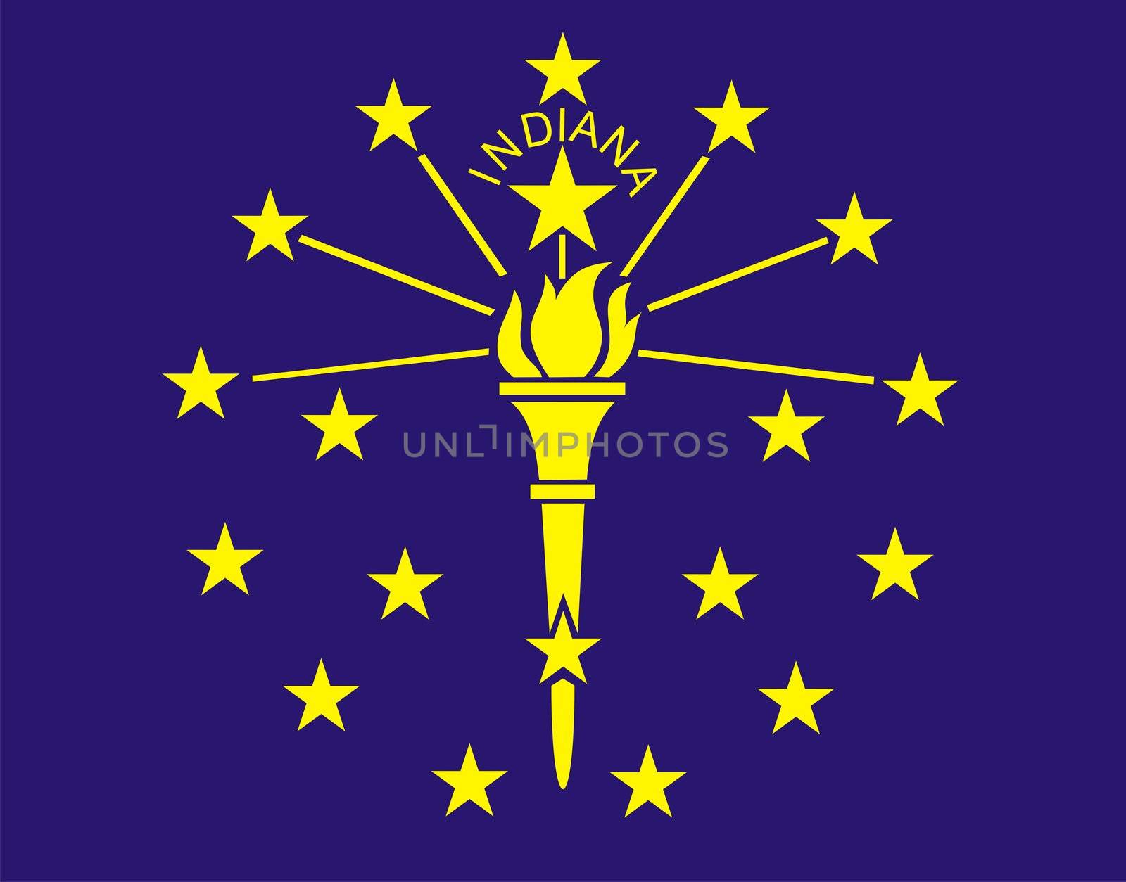 Indiana Flag by tony4urban