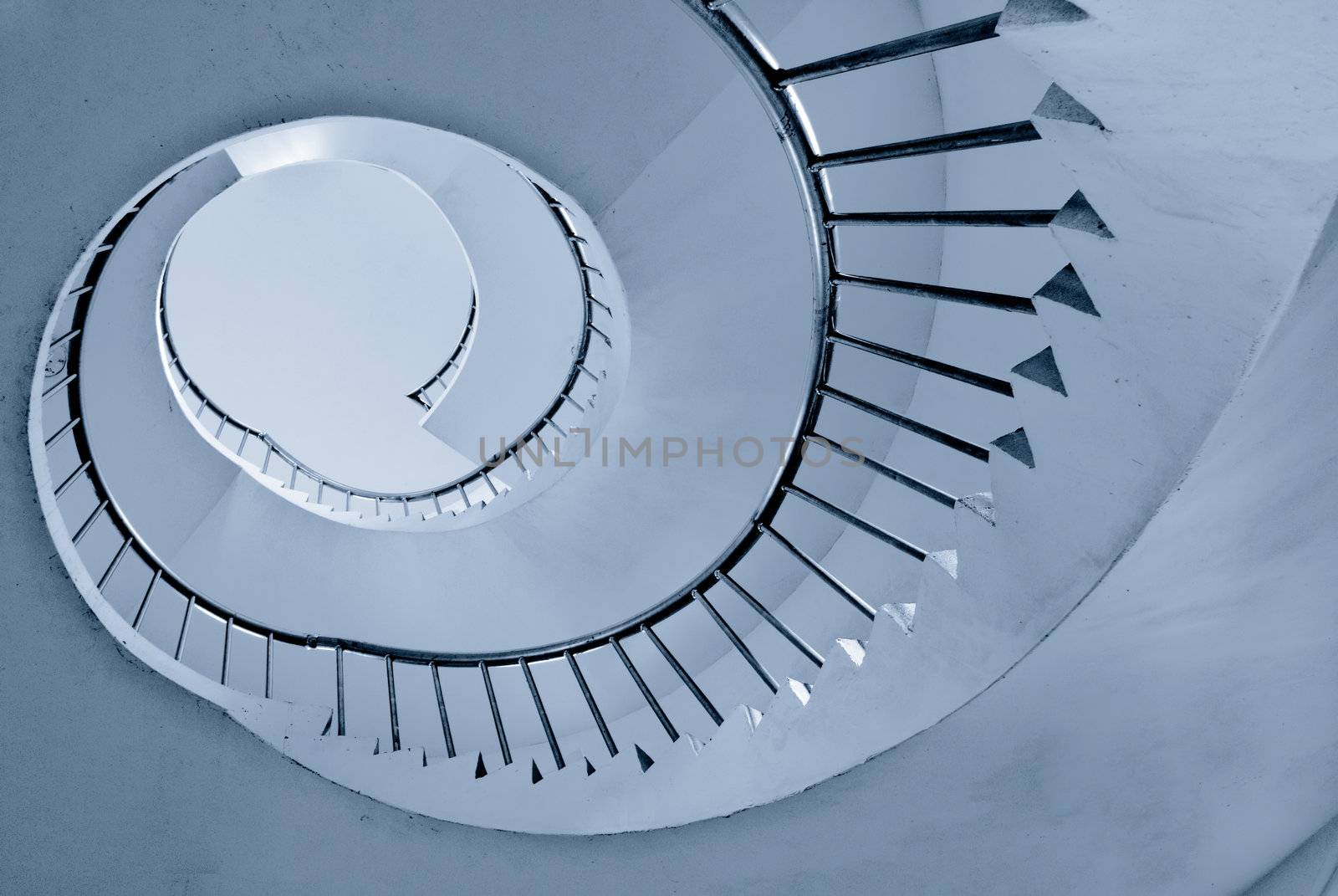 It is the beautiful spiraling stairs with colors.