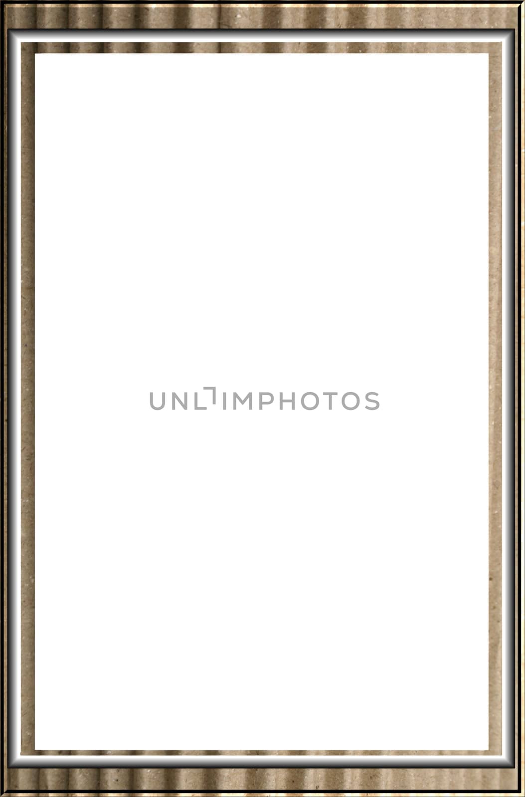 corrugated surround frame for a picture